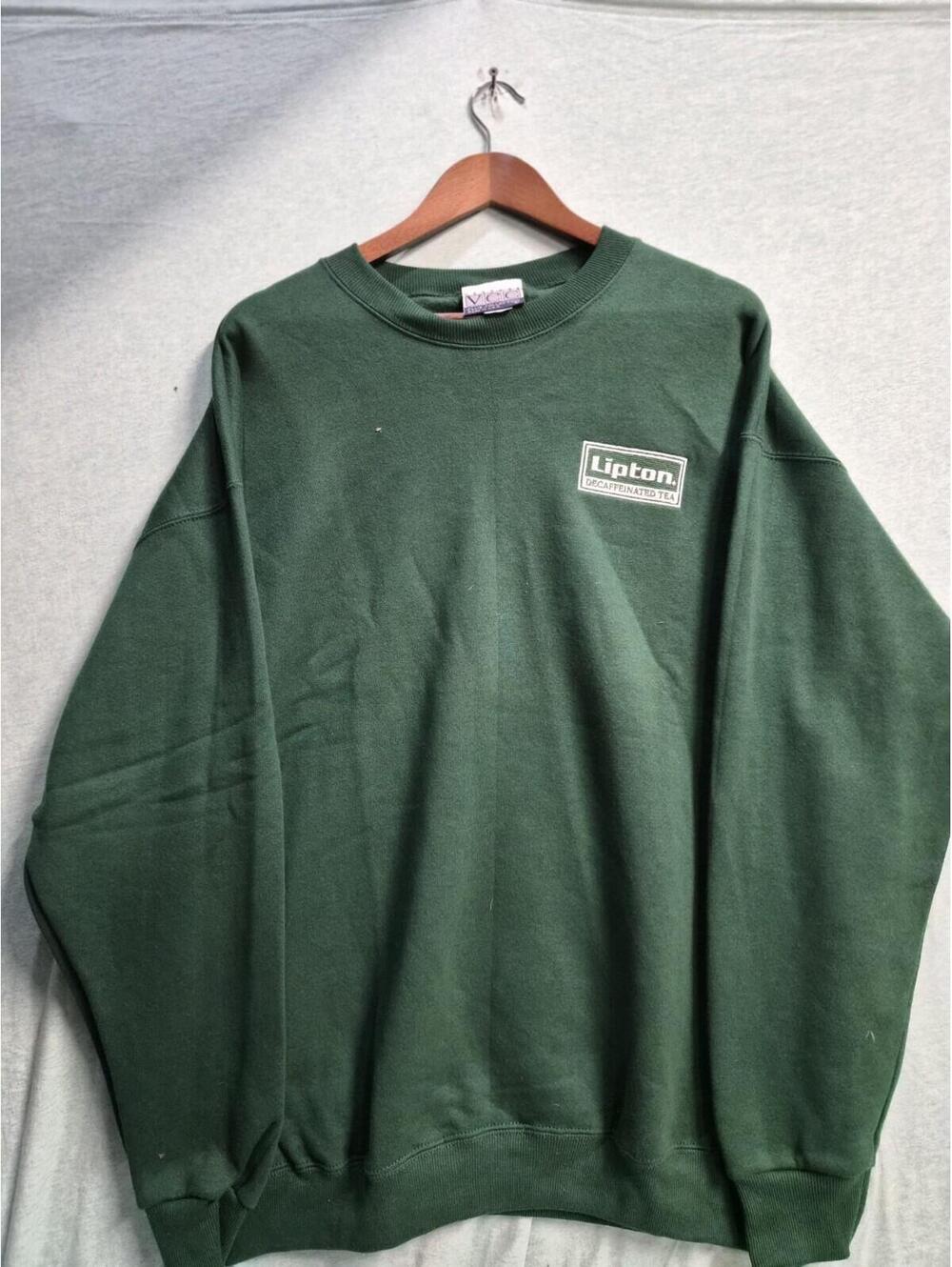 90s Sweater Lipton Decaffeinated Tea Size XL Made In Usa